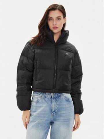 Calvin Klein Jeans Пуховик J20J223577 Чорний Relaxed Fit Calvin Klein Jeans Пуховик J20J223577 Чорний Relaxed Fit