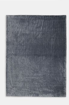 Структурна плед - темно-сірий