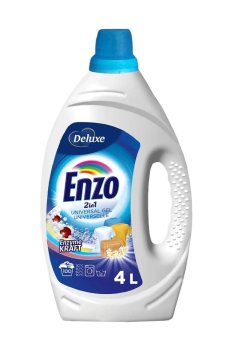 Гель для стирки Deluxe Enzo 2 in 1 Universal Gel, 100 стирок, 4 л