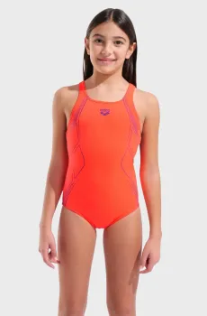 Детский оранжевый купальник GRAPHIC SWIM PRO BACK Оранжевый 10 Arena 011184-370
