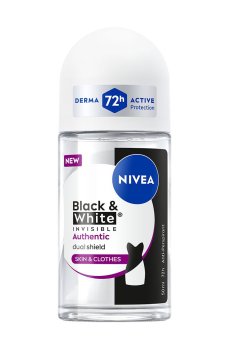 Антиперспирант шариковый женский NIVEA Black & White Invisible Черный и белый, невидимый: аутентичный, 50 мл