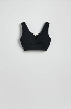 Reserved - Безшовний топ у спортивному стилі - чорний - 857EH-99X