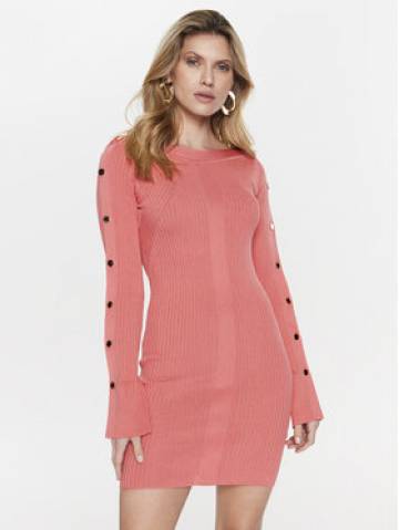Patrizia Pepe Трикотажна сукня 8A1061/K9J5-R765 Рожевий Slim Fit Patrizia Pepe Трикотажна сукня 8A1061/K9J5-R765 Рожевий Slim Fit