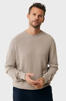 Мужской бежевый джемпер Structured knit sweater Бежевый S Mexx MF006602351M
