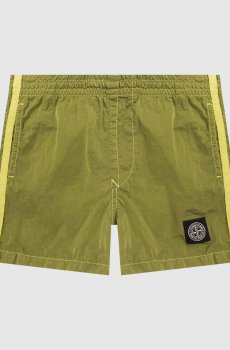 Детские зеленые шорты для плавания с логотипом