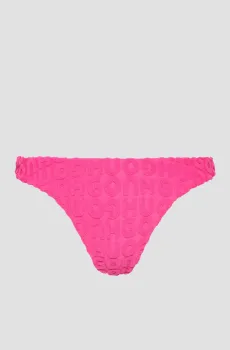 Женские розовые трусики от купальника с узором Розовый L HUGO 50540227;675