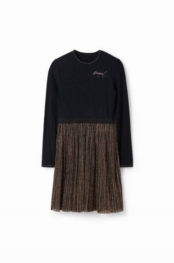 Детское платье Desigual цвет чёрный mini расклешённая