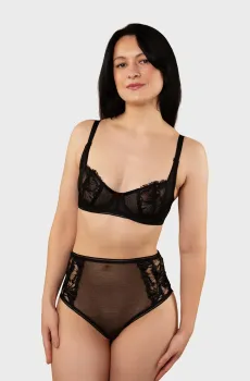 Женский черный бюстгальтер Черный 80C brabrabra SLZ25801005