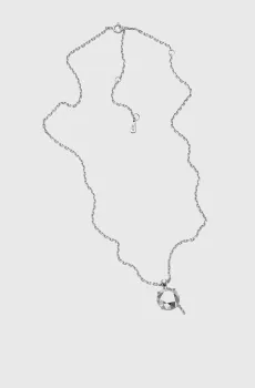 Женская серебряная подвеска Sterling Silver Diamond Cut Серебряный ONESIZE Diesel DL1355