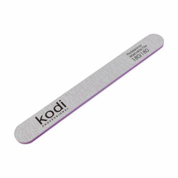 Пилка для ногтей Kodi Professional 103, 180/180 грит, прямая, серая, 178*19*4 мм Пилка для ногтей Kodi Professional 103, 180/180 грит, прямая, серая, 178*19*4 мм