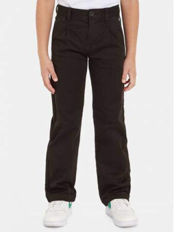 Calvin Klein Jeans Штани з тканини Ceremony IB0IB01811 Чорний Straight Fit Calvin Klein Jeans Штани з тканини Ceremony IB0IB01811 Чорний Straight Fit