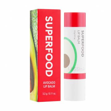 Бальзам для губ Missha Superfood Avocado Lip Balm, 3.2 г Бальзам для губ Missha Superfood Avocado Lip Balm, 3.2 г