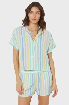 Женская рубашка в полоску GIOVANNA Разноцветный M Etam 6545489