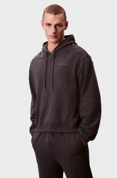 Мужское темно-серое худи Серый L Calvin Klein LV00NM2930