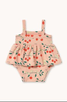 Детское боди из хлопка Tinycottons CHERRY TREES BODY