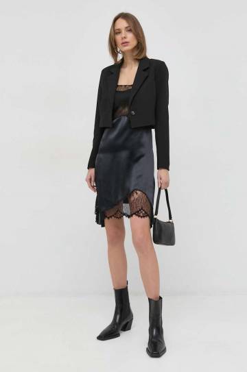 Платье Victoria Beckham цвет чёрный mini расклешённое Платье Victoria Beckham цвет чёрный mini расклешённое