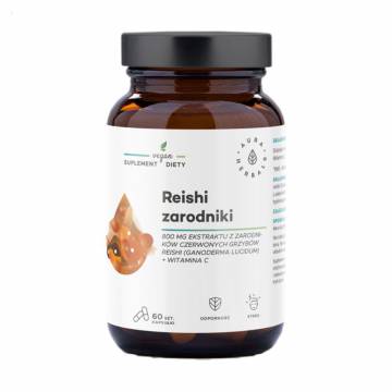 Споры рейши Aura Herbals Reishi Spores, 60 капсул Споры рейши Aura Herbals Reishi Spores, 60 капсул