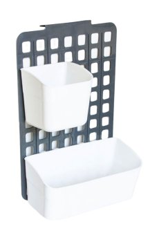 Органайзер навесной с 2 корзинами Omak Plastik Deco Bella малый + большой, 11*25*36 см (50829)