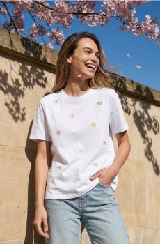 Футболка з вишивкою - білий