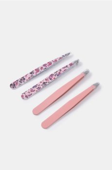 Пінцети – набір з 4 штук - пастельний рожевий