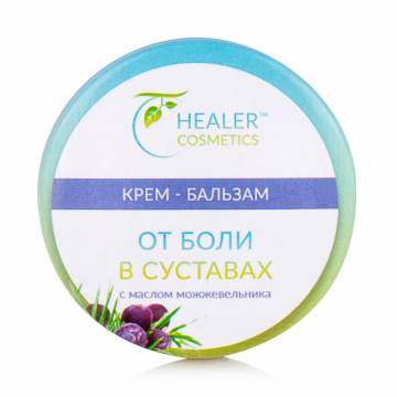 Крем-бальзам от боли в суставах Healer Cosmetics с маслом можжевельника, 10 г Крем-бальзам от боли в суставах Healer Cosmetics с маслом можжевельника, 10 г