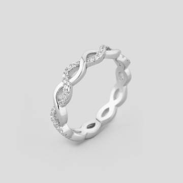 Серебряное кольцо Minimal 91-0051б-17 17 Серебряное кольцо Minimal 91-0051б-17 17