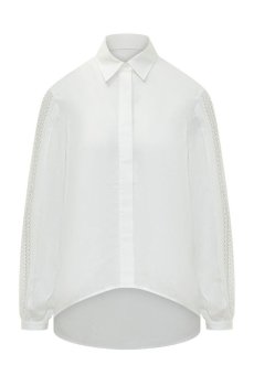 White Regular Solid Shirt