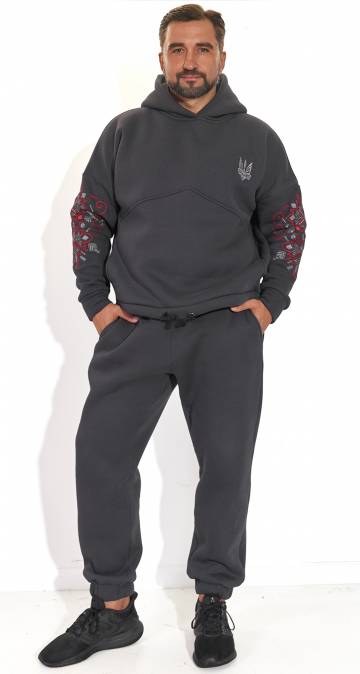 Чоловічі спортивні костюми Lemanta Теплий костюм з українською вишивкою 56 (59054587914)112862-780