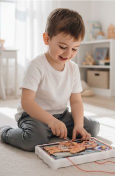 Гра на спритність – Видалення частин тіла пінцетом - різнобарвний