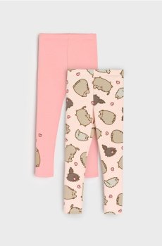 Легінси, 2 пари Pusheen the Cat - пастельний рожевий