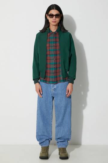 Хлопковая рубашка Corridor Ruby Waffle Madras LS мужская цвет зелёный regular классический воротник LS0127 Хлопковая рубашка Corridor Ruby Waffle Madras LS мужская цвет зелёный regular классический воротник LS0127