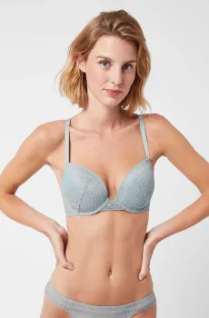Женский синий бюстгальтер с тонкой чашкой CAMOMILLE Синий 80D Etam 6520732