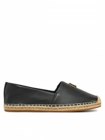 Tommy Hilfiger Еспадрильї Th Logo Leather Espadrille FW0FW08540 Чорний Tommy Hilfiger Еспадрильї Th Logo Leather Espadrille FW0FW08540 Чорний