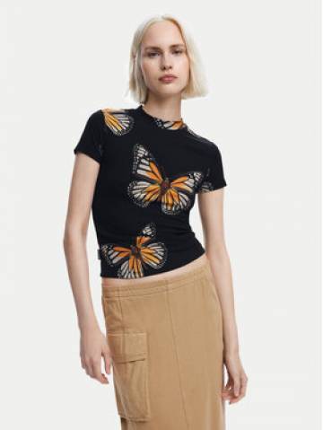 Desigual Футболка Croise 24WWTK55 Чорний Slim Fit Desigual Футболка Croise 24WWTK55 Чорний Slim Fit