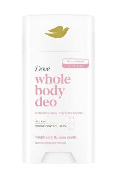 Дезодорант-стик для всего тела Dove Whole Body Deo с ароматом малины и розы, 75 мл