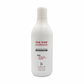 Очищающий кондиционер для волос Krom Tea Tree Conditioner с маслом чайного дерева, маслом эвкалипта и ментолом, 1 л Очищающий кондиционер для волос Krom Tea Tree Conditioner с маслом чайного дерева, маслом эвкалипта и ментолом, 1 л