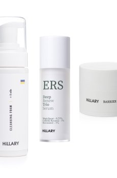 Комплекс базового догляду для оновлення та захисту шкіри Hillary Basic Care Skin Renewal & Protection Set