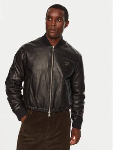AMI PARIS Шкіряна куртка HJK131LH0044 Чорний Regular Fit AMI PARIS Шкіряна куртка HJK131LH0044 Чорний Regular Fit