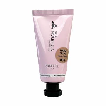 Полигель для ногтей Nails Molekula Professional Poly Gel 13 Warm Nude, 30 мл Полигель для ногтей Nails Molekula Professional Poly Gel 13 Warm Nude, 30 мл