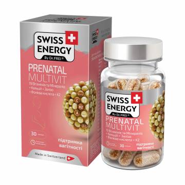 Витамины для беременных и кормящих женщин Swiss Energy Prenatal Multivit, 30 капсул Витамины для беременных и кормящих женщин Swiss Energy Prenatal Multivit, 30 капсул