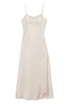 Cropp - Атласна сукня - бежевий