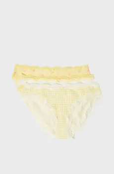 Женские трусики-слипы (3 шт) JIMMA Разноцветный M Etam 6554180