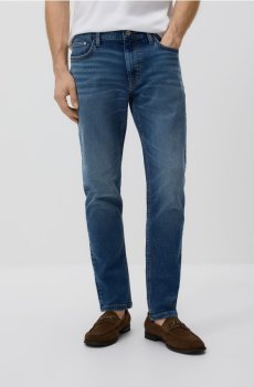 Reserved - Джинси slim із вареним ефектом - синій - XO401-55J