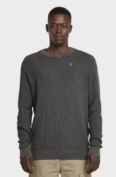 Мужской серый джемпер Serrated Серый M G-Star RAW D25958,D630