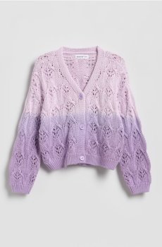 Reserved - Кардиган з ефектом омбре - лавандовий - 816IE-04X