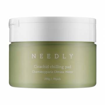 Успокаивающие пады для лица Needly Cicachid Chilling Pad с центелой, 70 шт Успокаивающие пады для лица Needly Cicachid Chilling Pad с центелой, 70 шт