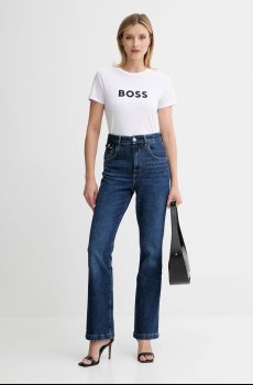 Хлопковая футболка BOSS Orange BOSS ORANGE C_Elogo_5