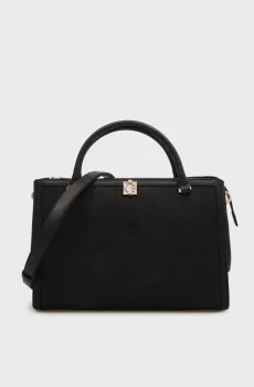 Женская черная сумка с узором AUDREY Черный OS Guess HWJG9755070