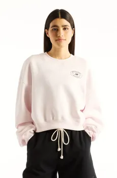 Женский розовый свитшот Світшот Reimagined Fleece Crew Розовый XL New Balance WT62J59PAAA