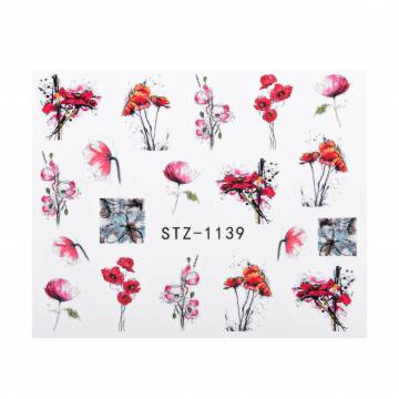 Водные наклейки для ногтей Vizavi Professional STZ-1139 Водные наклейки для ногтей Vizavi Professional STZ-1139